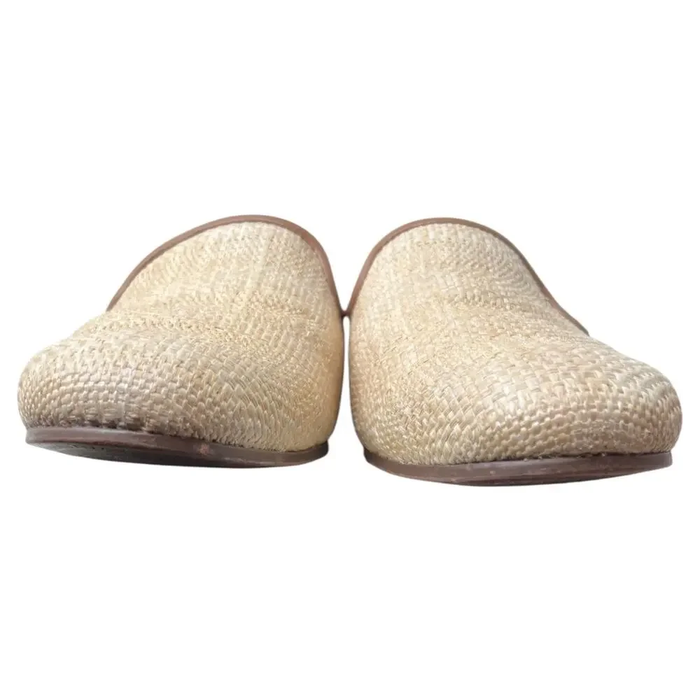 VIONIC Willa Flat Mule in Natural Raffia Tan Woven Loafers Comfort Women's 9.5 - Picture 7 of 11